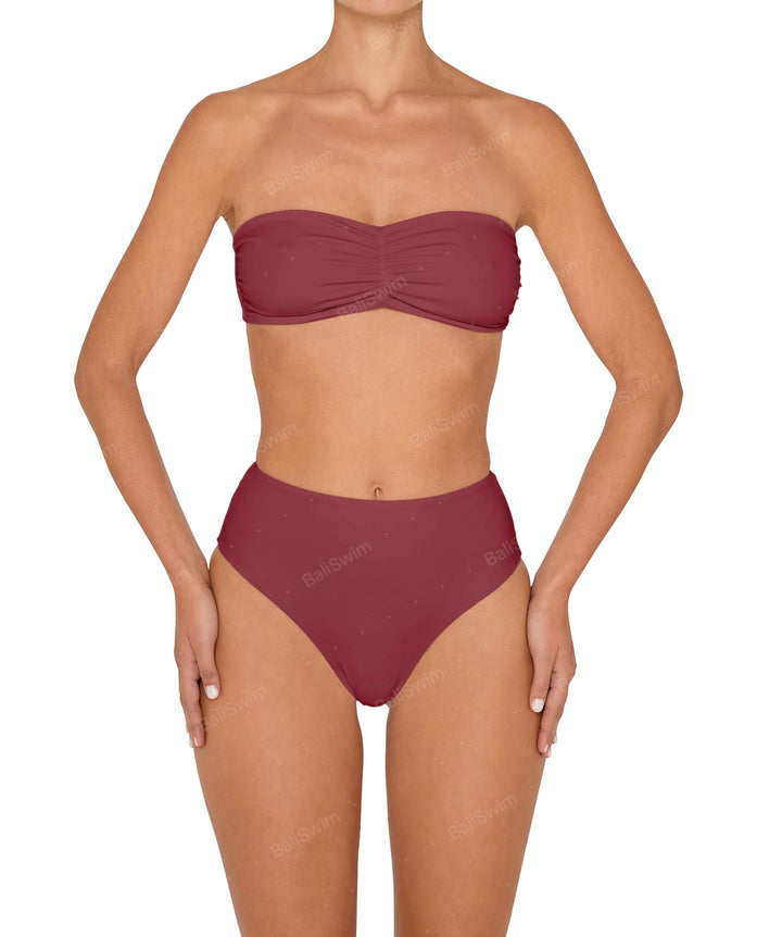 BSWS-T152 Ruched Bandeau Top