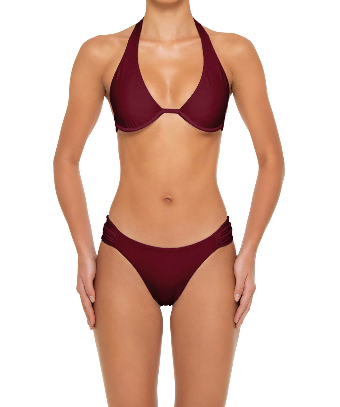 BSWS-B158 Ruched Side Panel Bikini Bottom