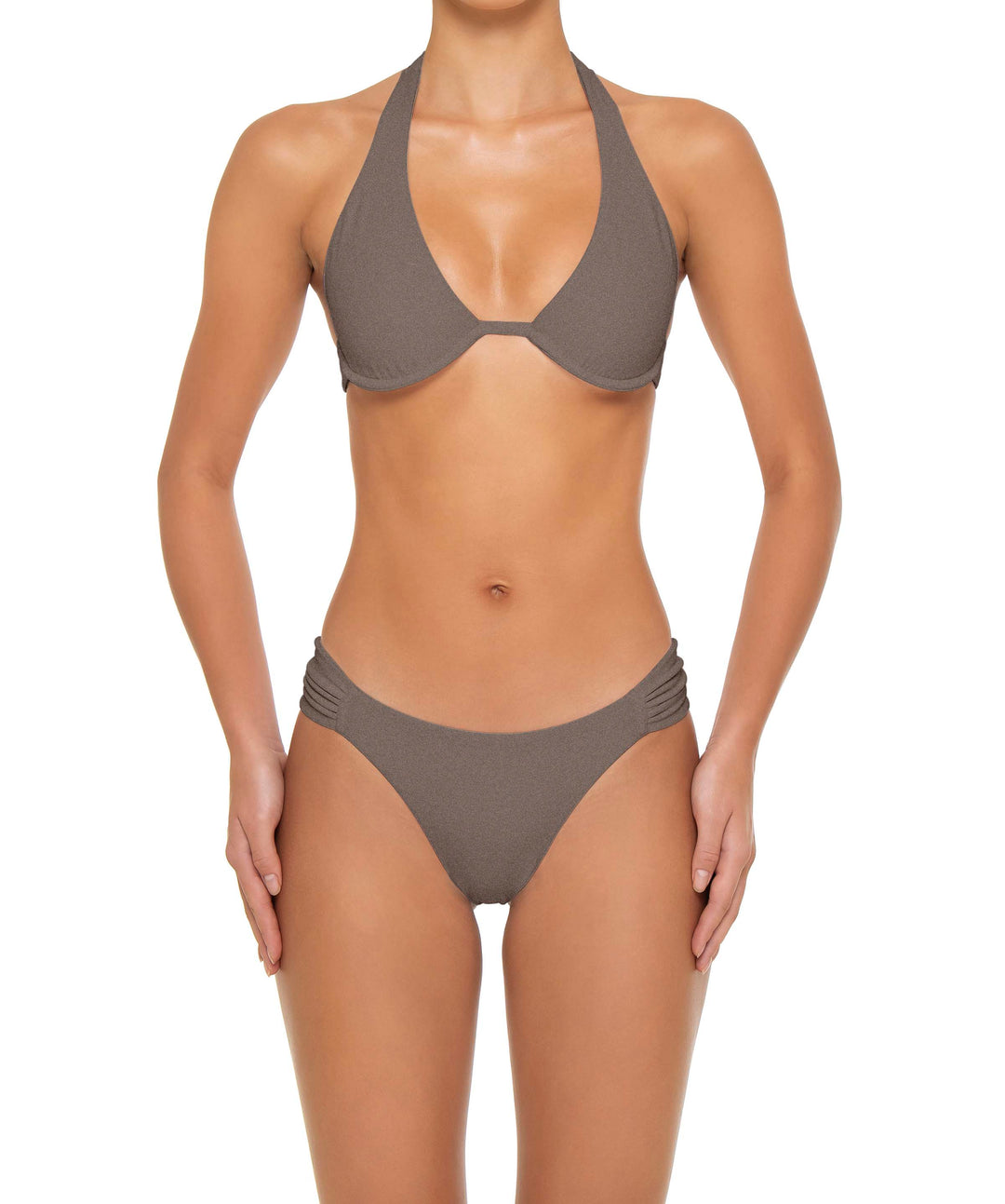 BSWS-B158 Ruched Side Panel Bikini Bottom