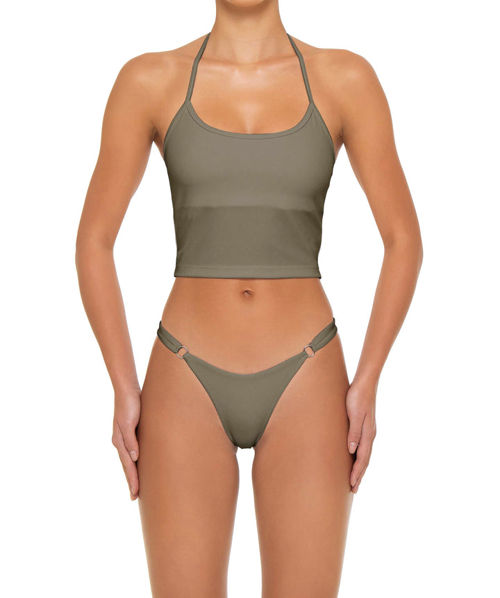 BSWS-T159 Halter Binded Tankini Top
