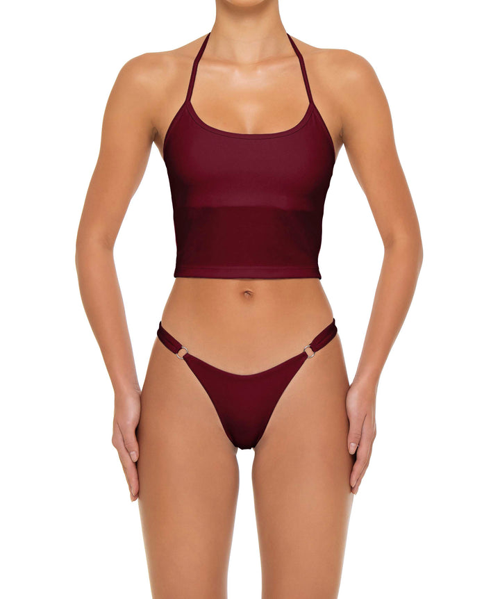 BSWS-T159 Halter Binded Tankini Top