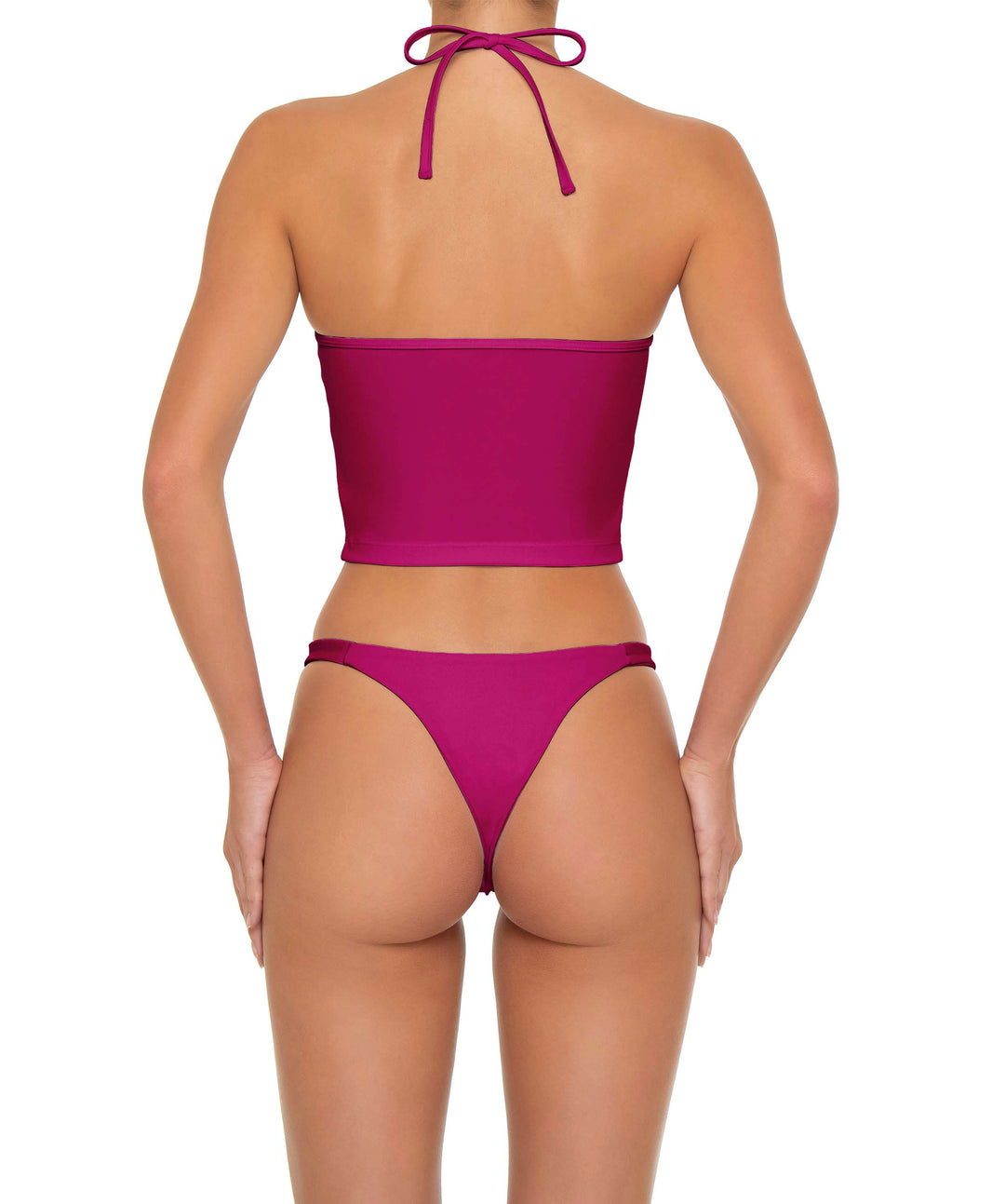 BSWS-T159 Halter Binded Tankini Top