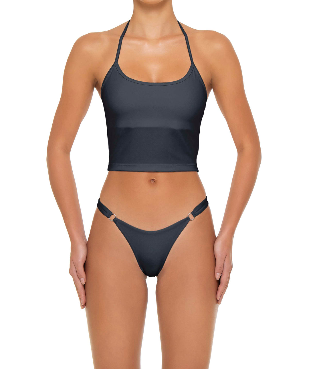 BSWS-T159 Halter Binded Tankini Top