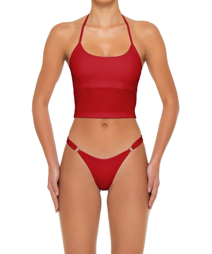 BSWS-T159 Halter Binded Tankini Top