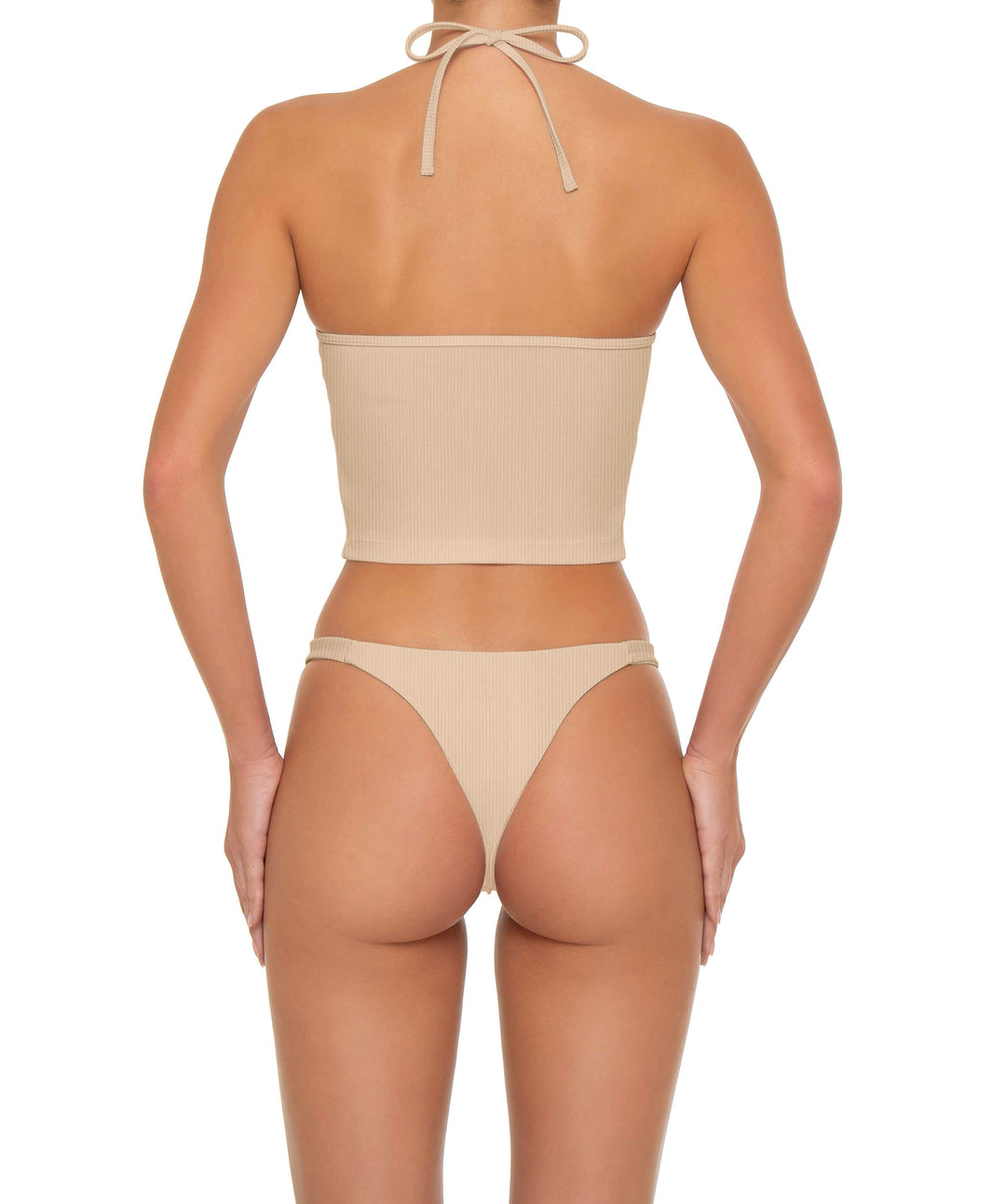 BSWS-T159 Halter Binded Tankini Top