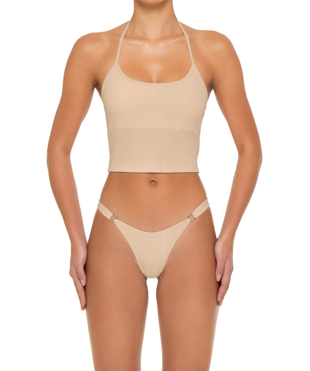 BSWS-T159 Halter Binded Tankini Top