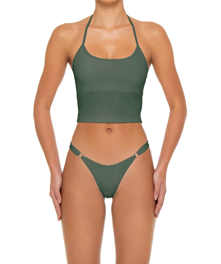 BSWS-T159 Halter Binded Tankini Top