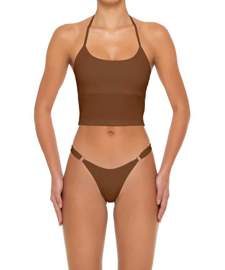 BSWS-T159 Halter Binded Tankini Top