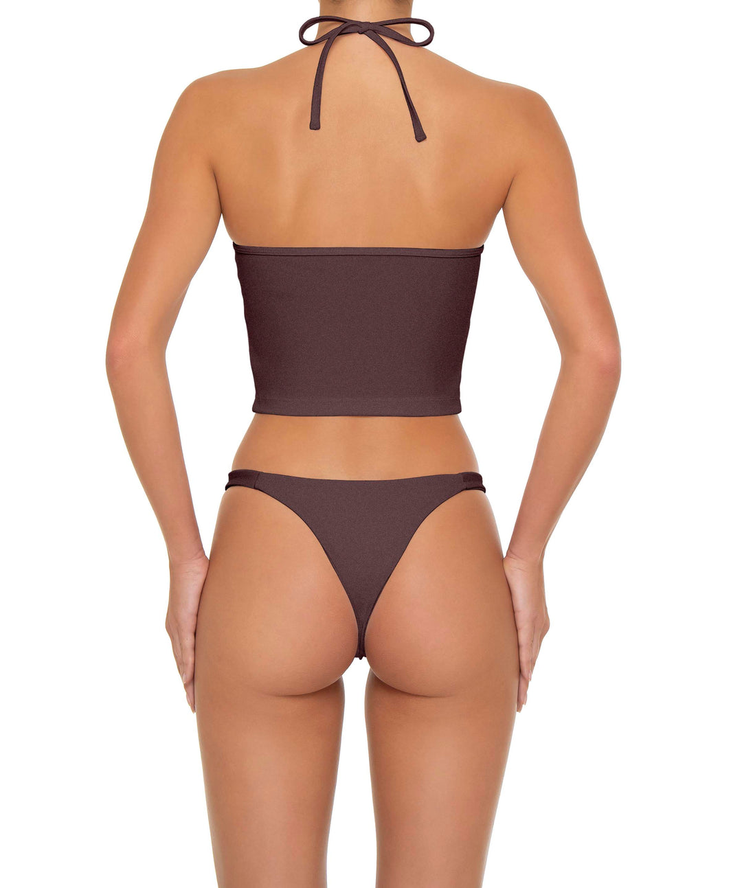 BSWS-T159 Halter Binded Tankini Top