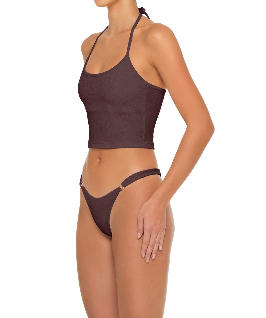 BSWS-T159 Halter Binded Tankini Top