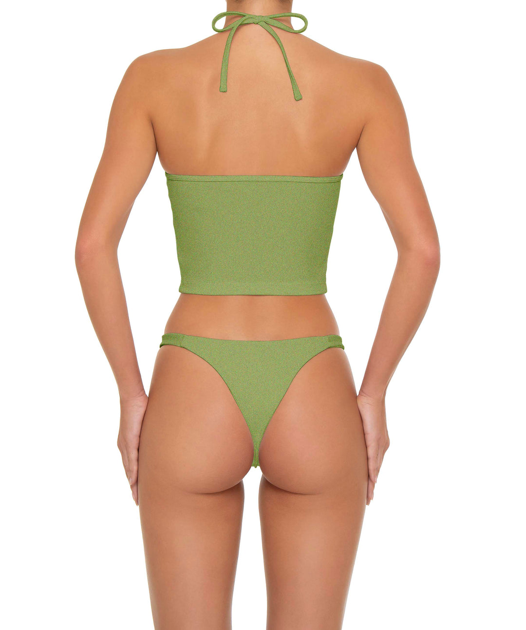 BSWS-T159 Halter Binded Tankini Top