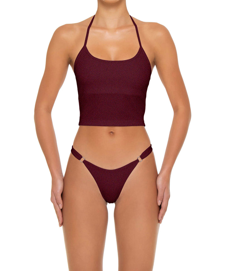 BSWS-T159 Halter Binded Tankini Top