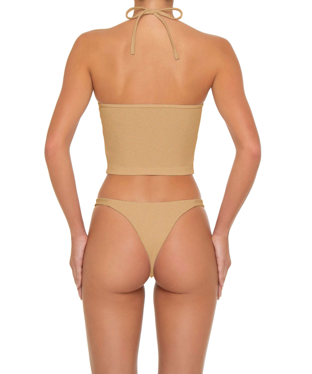 BSWS-T159 Halter Binded Tankini Top
