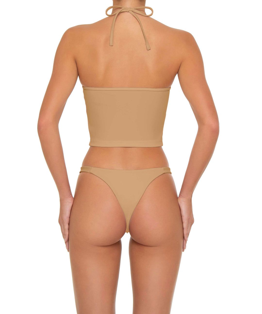 BSWS-T159 Halter Binded Tankini Top