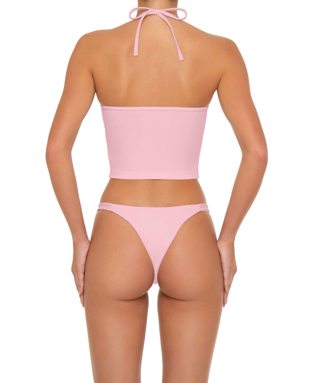 BSWS-T159 Halter Binded Tankini Top