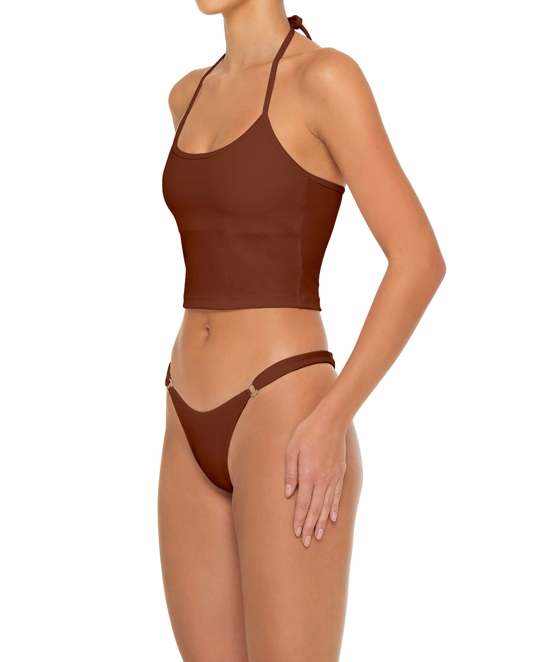 BSWS-T159 Halter Binded Tankini Top