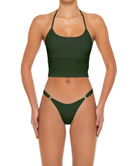 BSWS-T159 Halter Binded Tankini Top