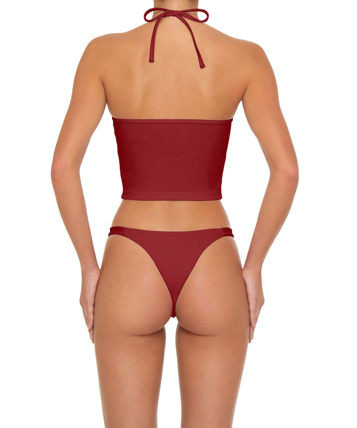 BSWS-T159 Halter Binded Tankini Top