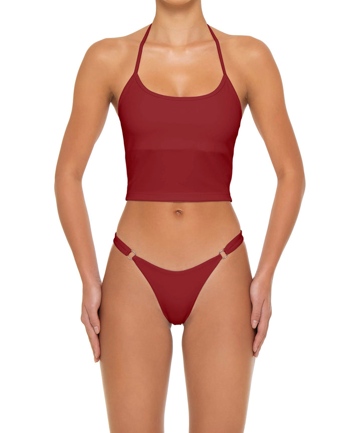 BSWS-T159 Halter Binded Tankini Top