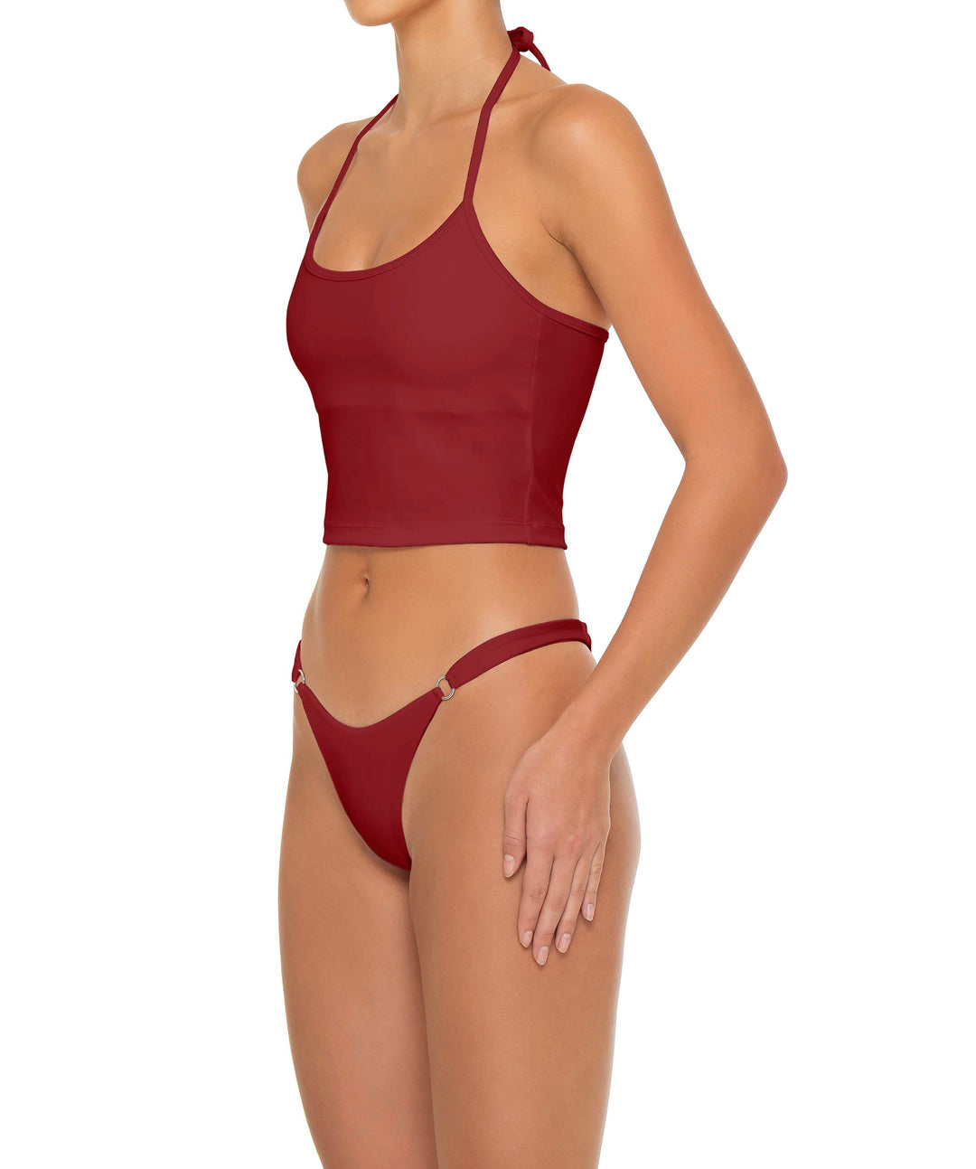 BSWS-B159 O-Ring Mid Rise Bikini Bottom