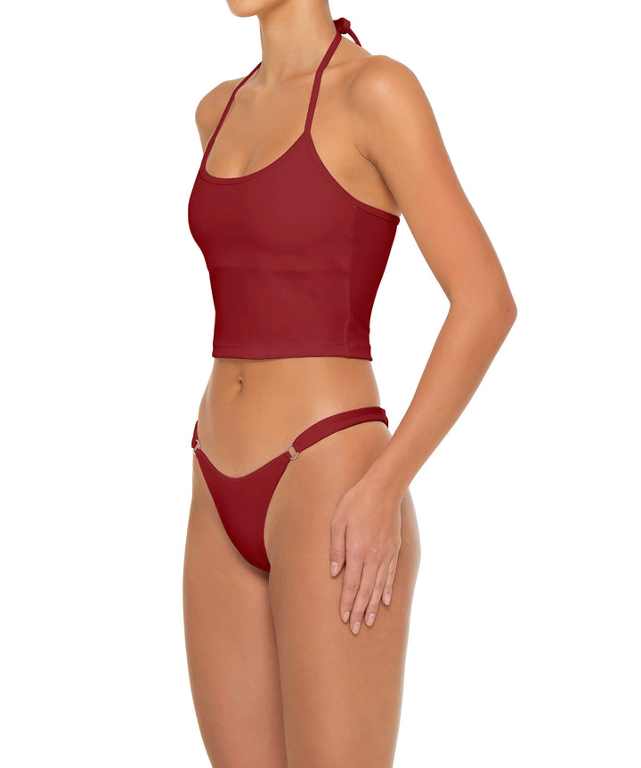 BSWS-T159 Halter Binded Tankini Top
