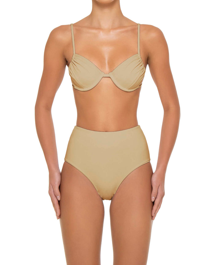 BSWS-T160 Underwired Ruched Bikini Top