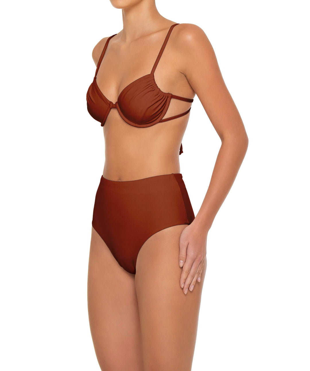 BSWS-T160 Underwired Ruched Bikini Top