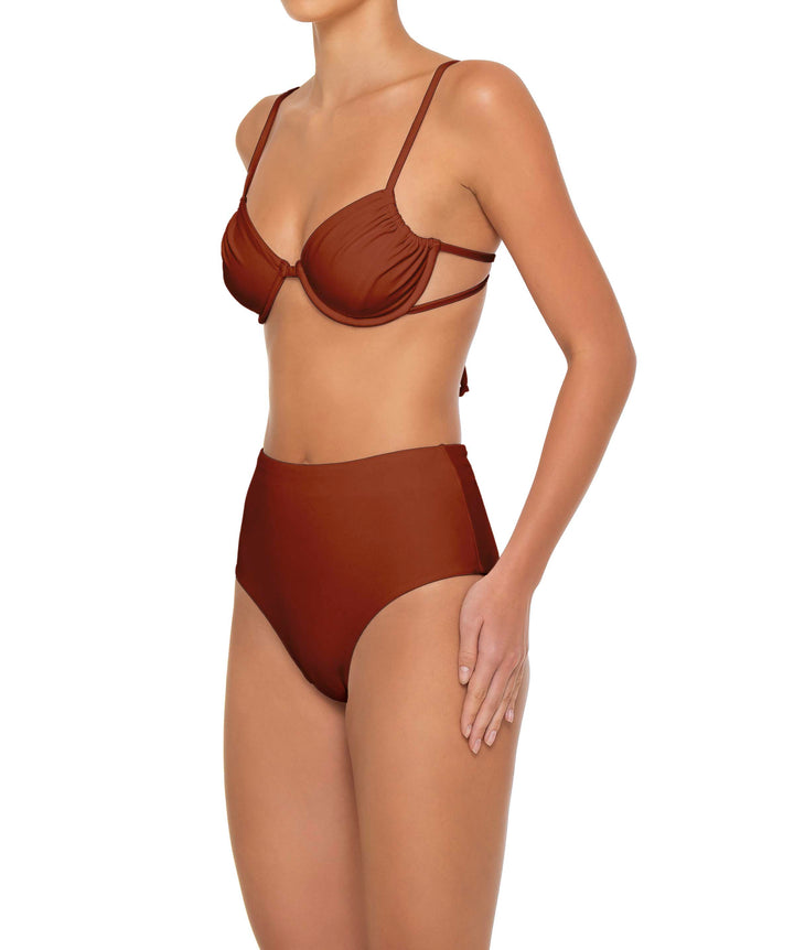 BSWS-T160 Underwired Ruched Bikini Top