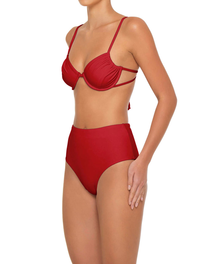 BSWS-T160 Underwired Ruched Bikini Top