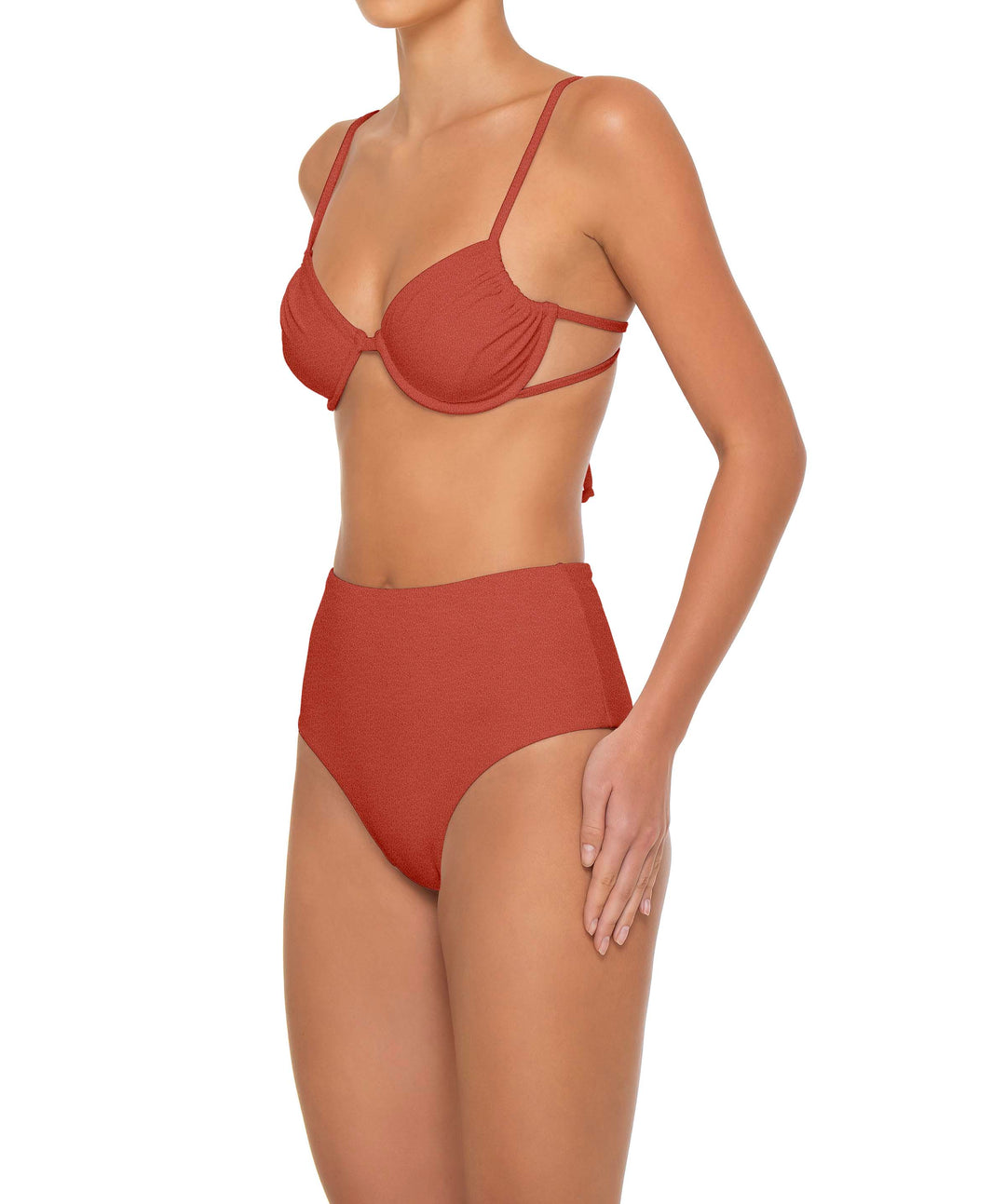 BSWS-T160 Underwired Ruched Bikini Top
