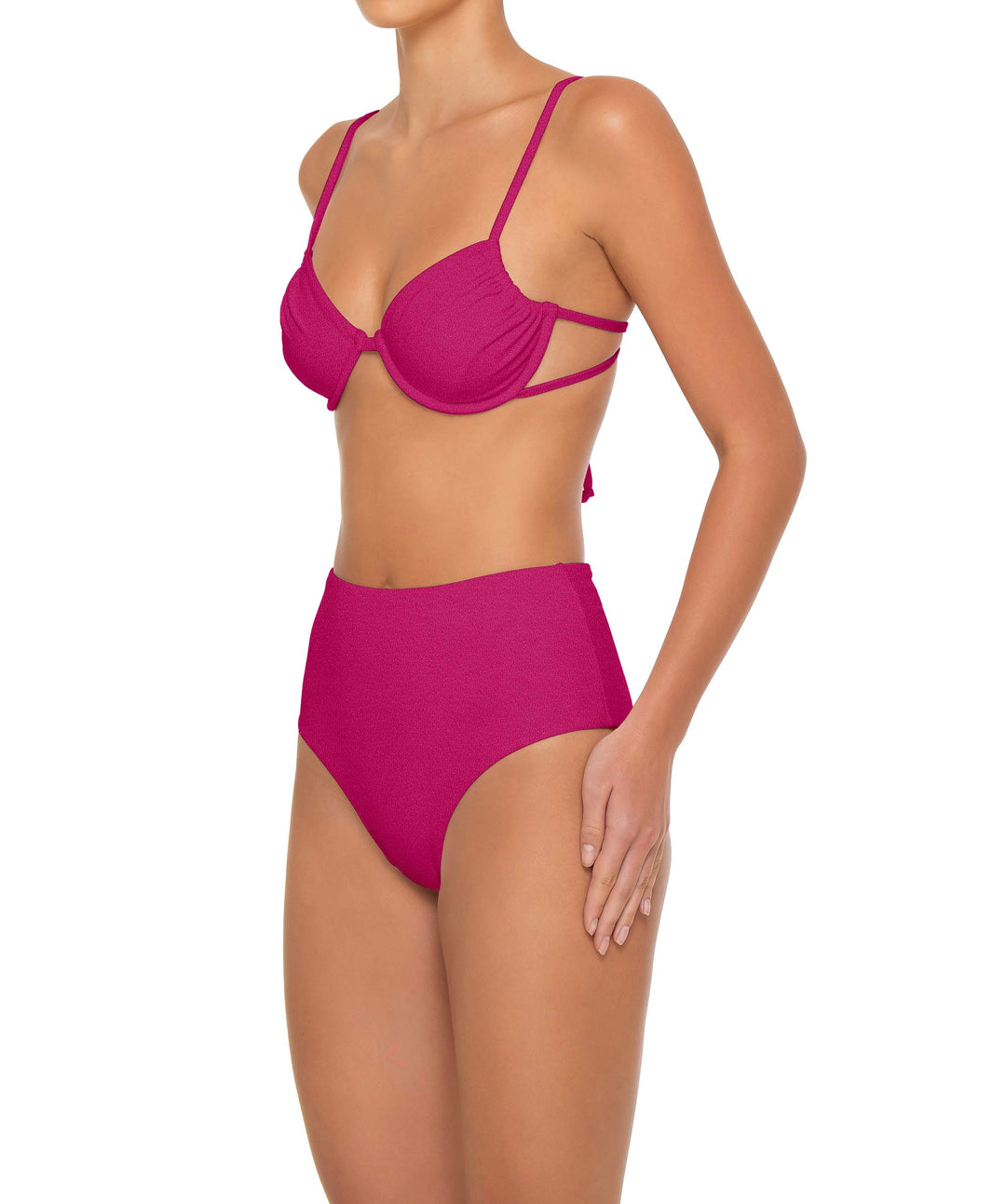 BSWS-T160 Underwired Ruched Bikini Top