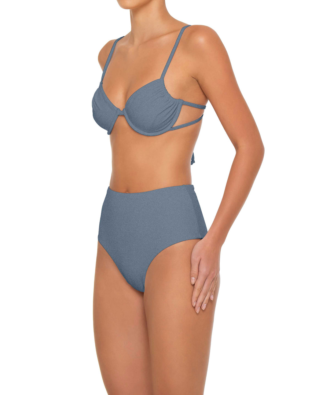BSWS-T160 Underwired Ruched Bikini Top