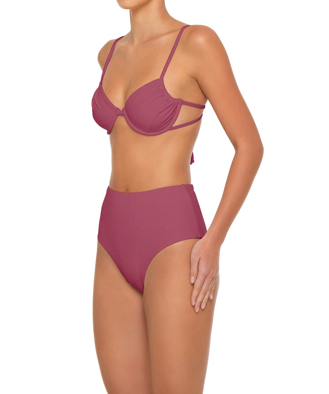 BSWS-T160 Underwired Ruched Bikini Top