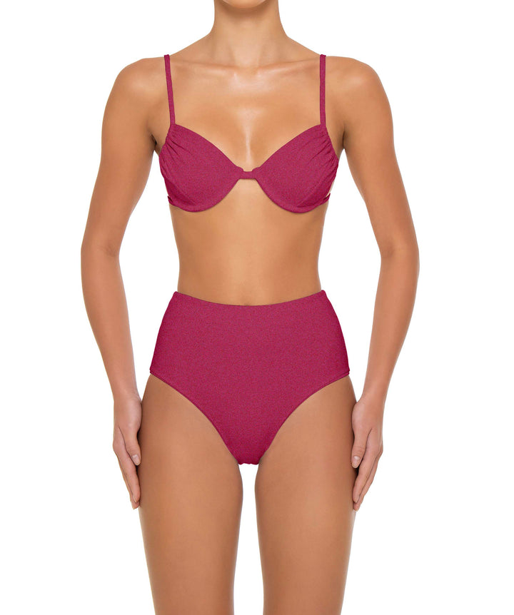BSWS-T160 Underwired Ruched Bikini Top