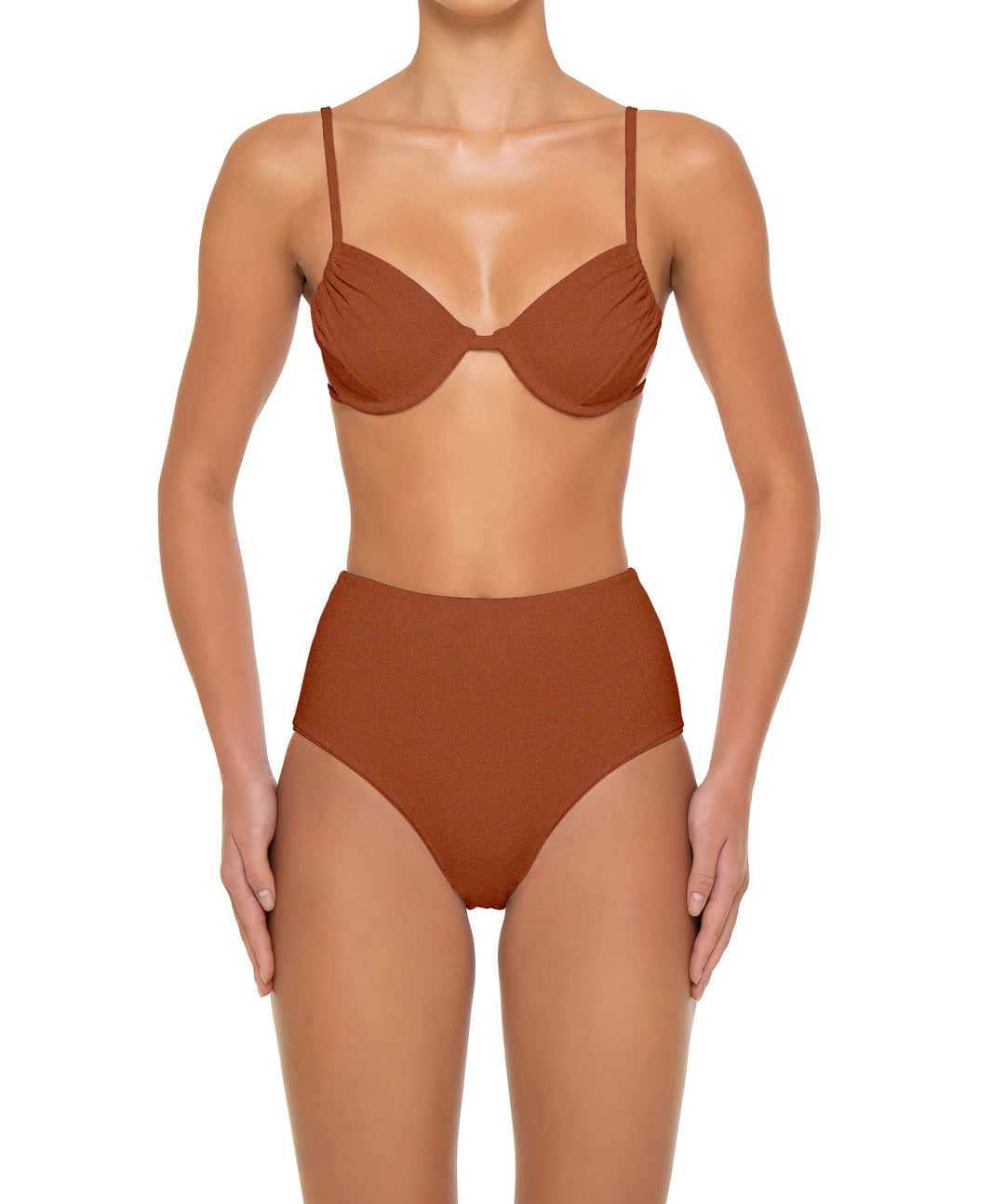 BSWS-T160 Underwired Ruched Bikini Top