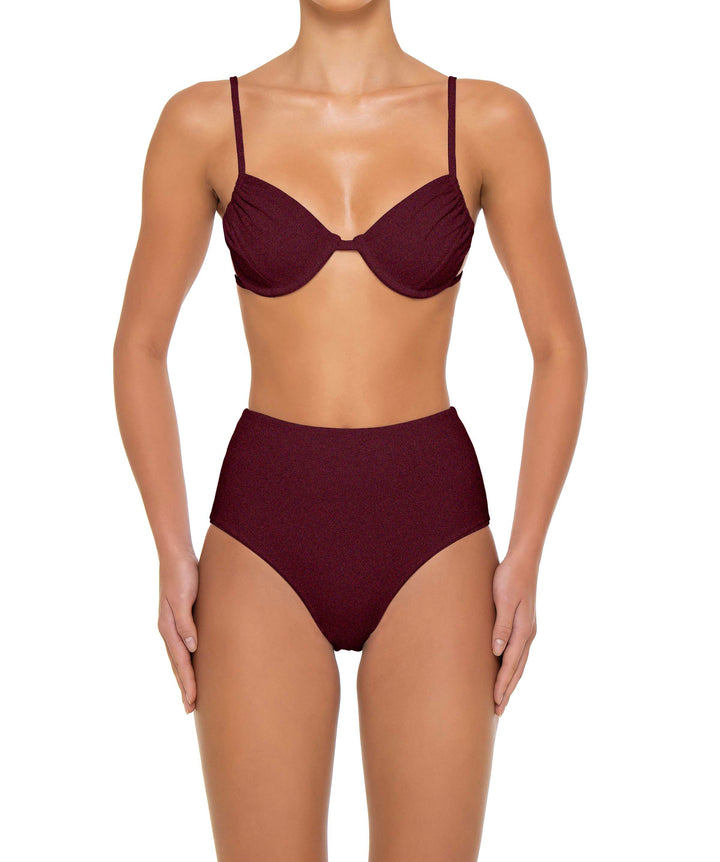 BSWS-T160 Underwired Ruched Bikini Top