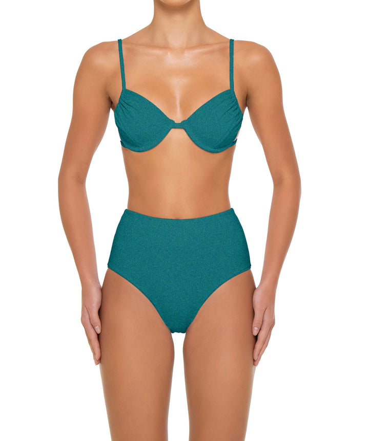 BSWS-T160 Underwired Ruched Bikini Top