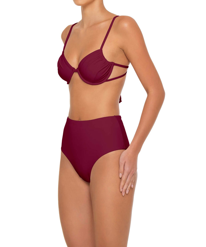 BSWS-T160 Underwired Ruched Bikini Top
