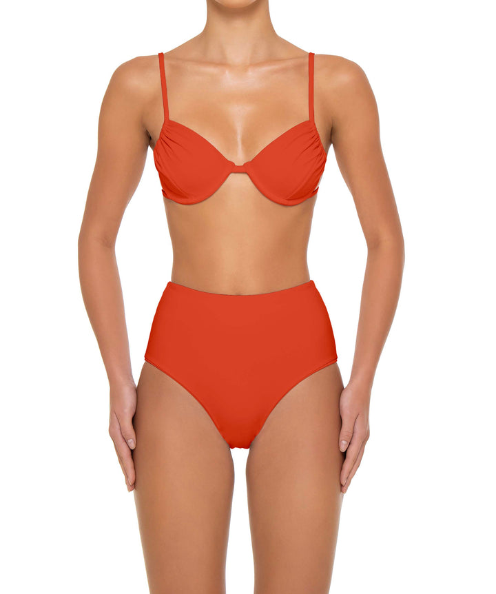 BSWS-T160 Underwired Ruched Bikini Top