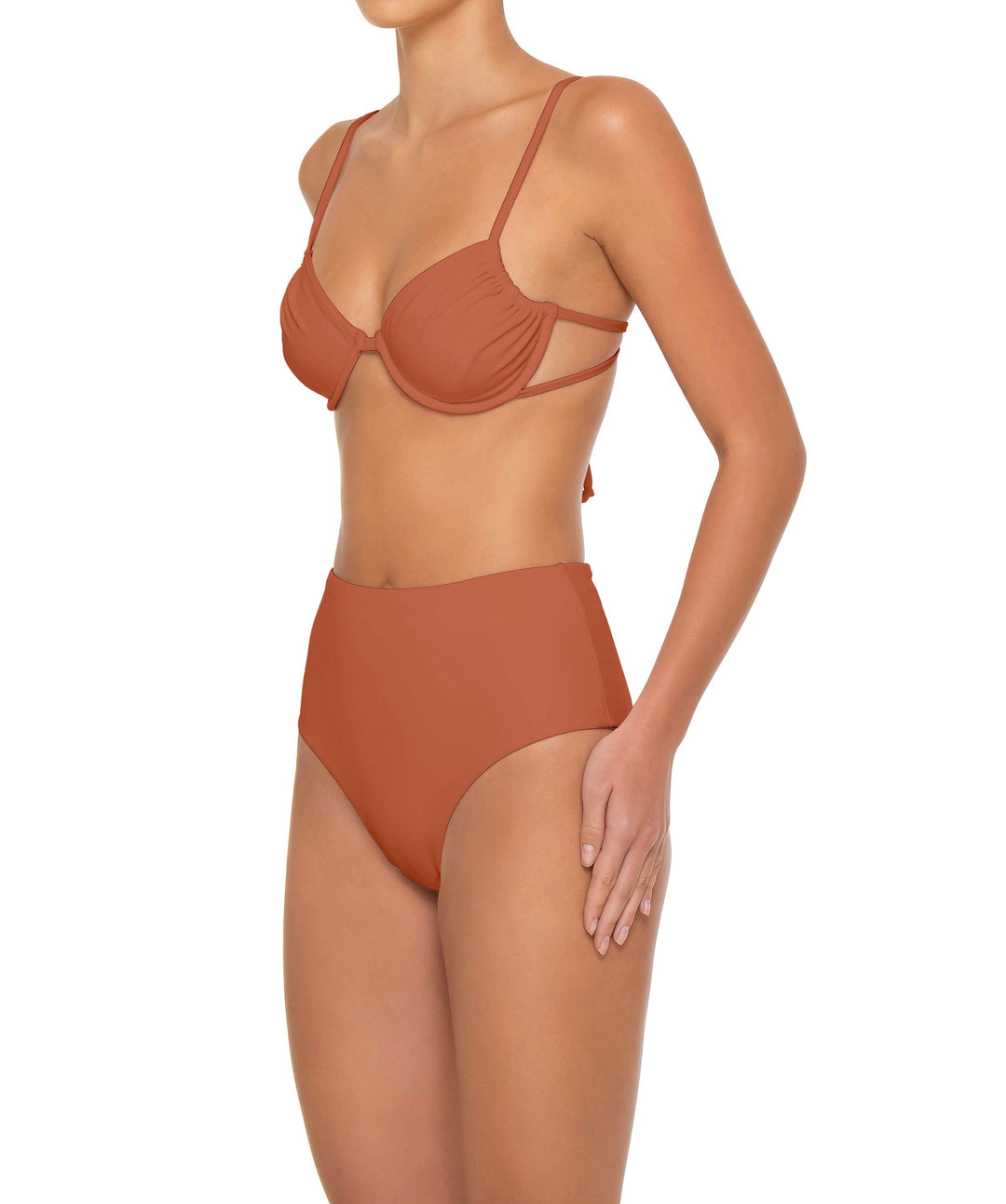 BSWS-T160 Underwired Ruched Bikini Top