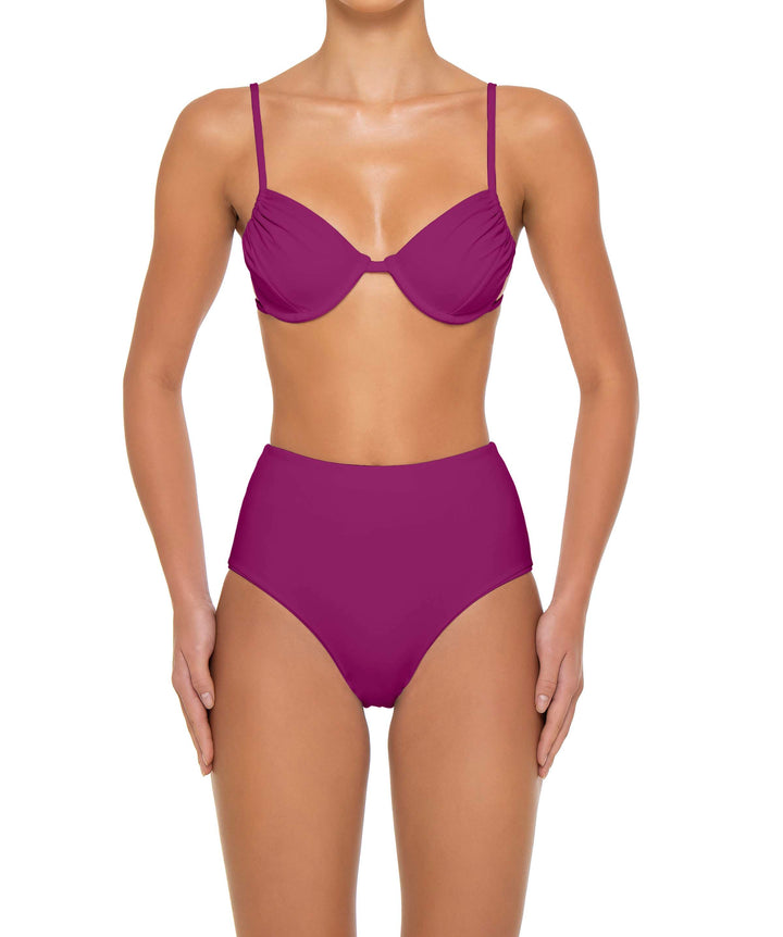 BSWS-T160 Underwired Ruched Bikini Top
