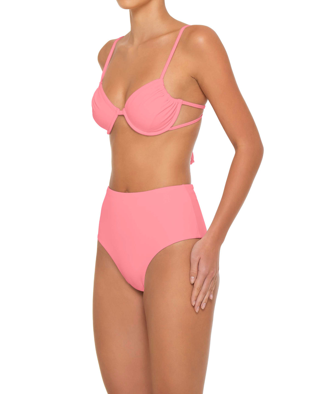 BSWS-T160 Underwired Ruched Bikini Top