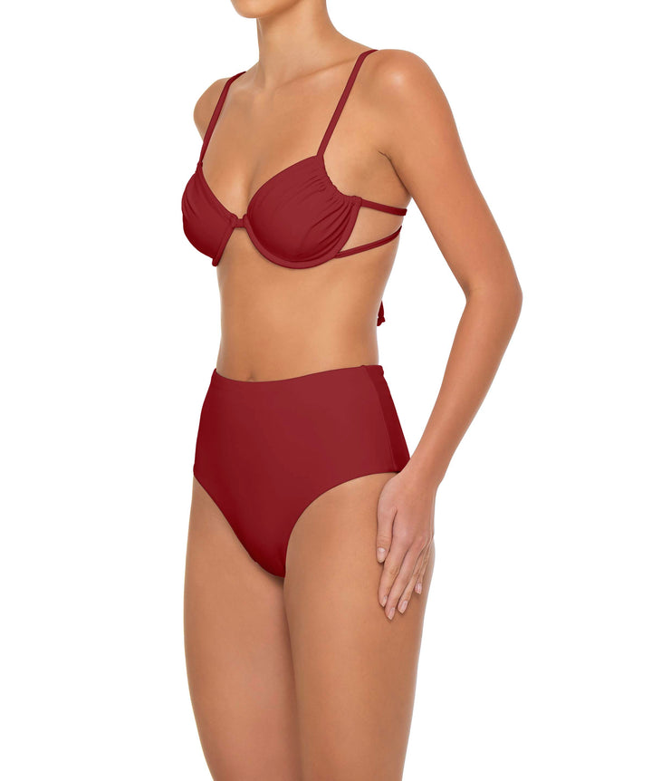 BSWS-T160 Underwired Ruched Bikini Top