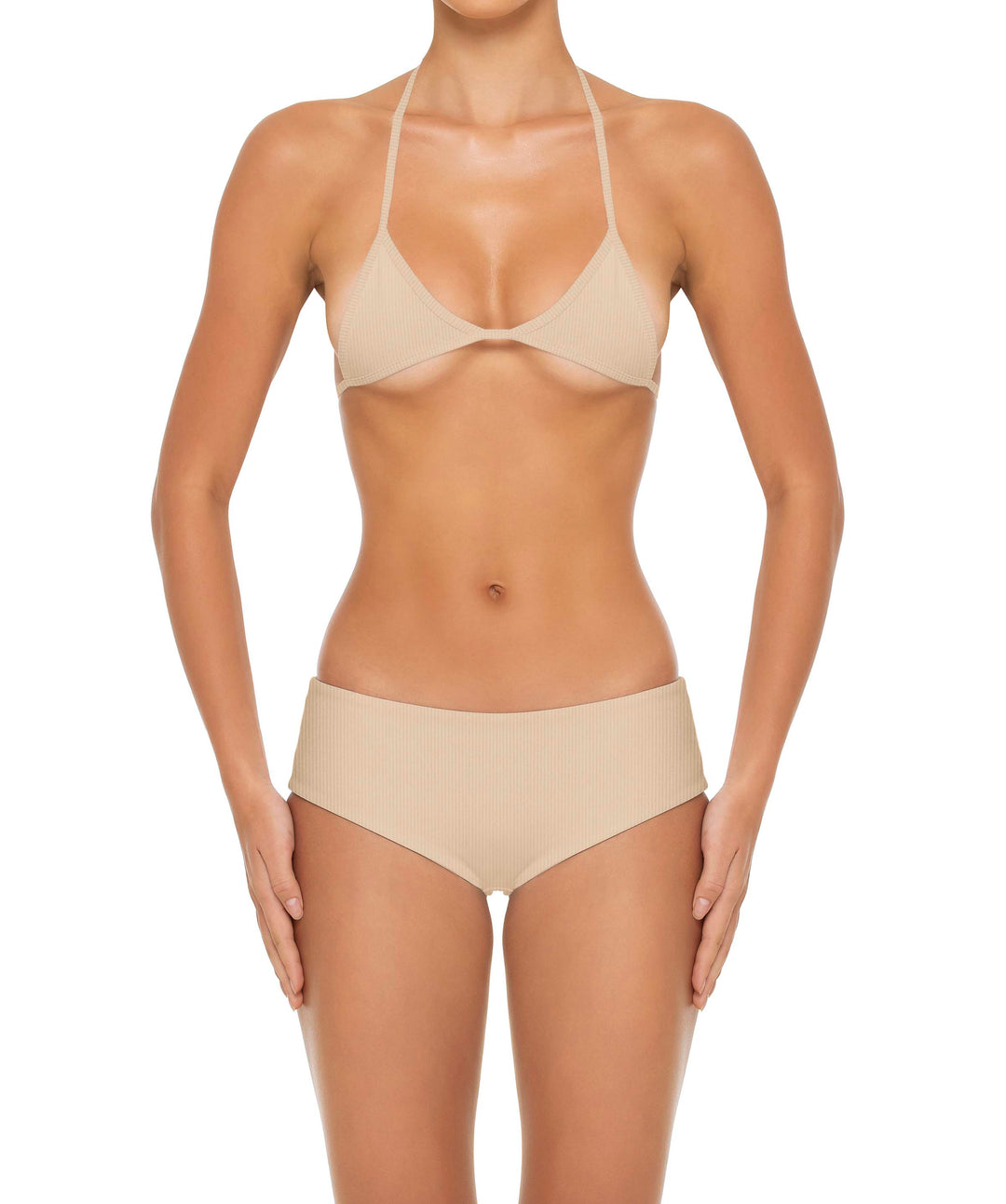 BSWS-T161 Micro Diamond Binded Bikini Top
