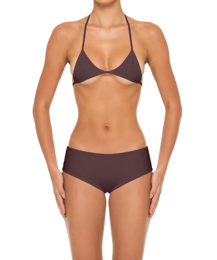 BSWS-T161 Micro Diamond Binded Bikini Top