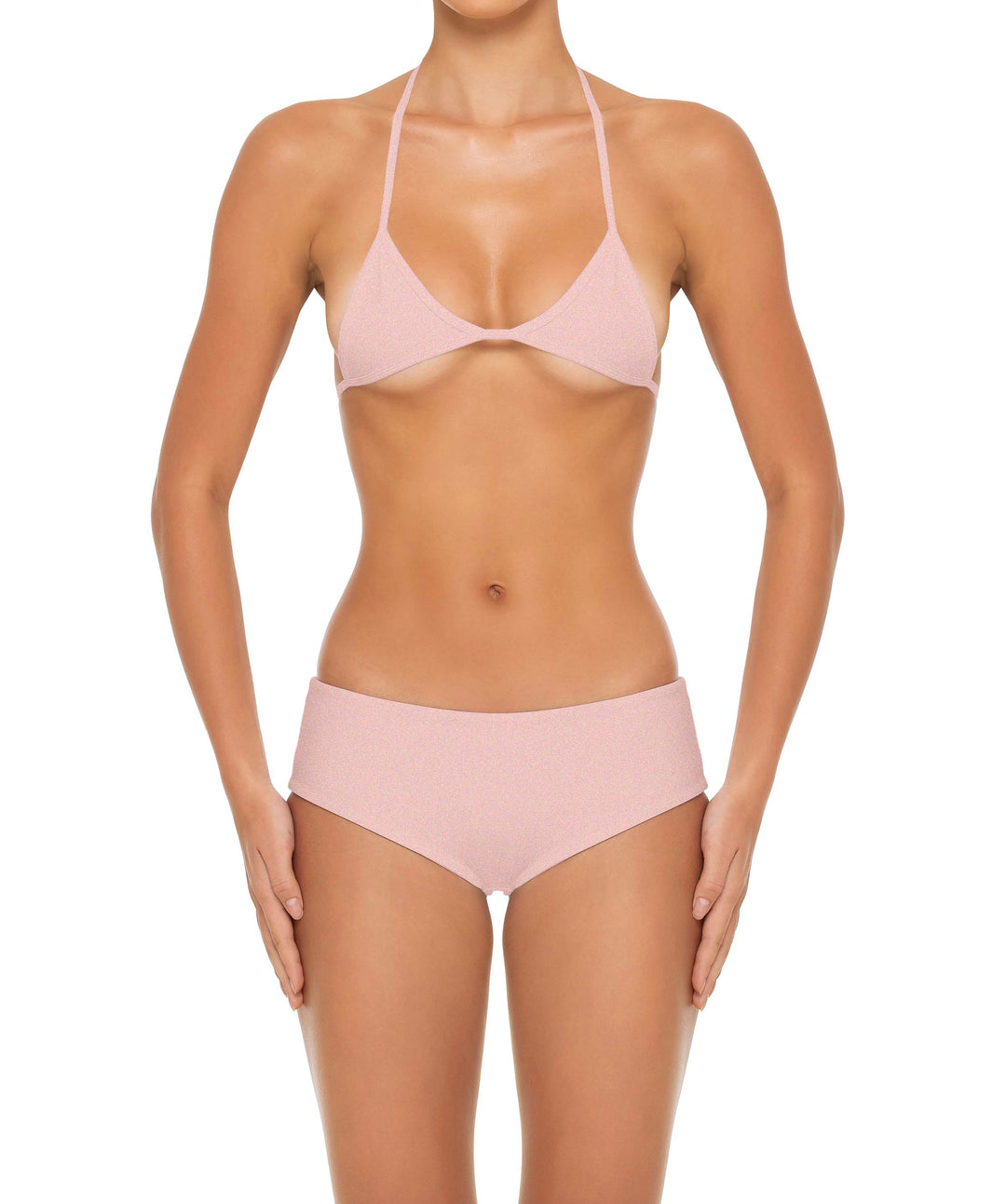 BSWS-T161 Micro Diamond Binded Bikini Top