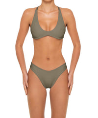 BSWS-T163 Plunge Criss Cross Bikini Top