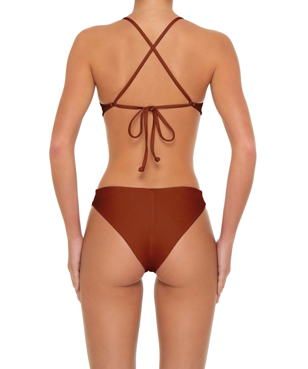 BSWS-T163 Plunge Criss Cross Bikini Top