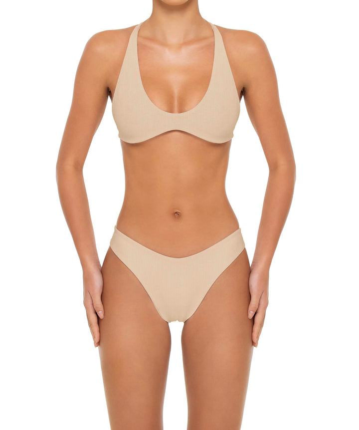 BSWS-T163 Plunge Criss Cross Bikini Top