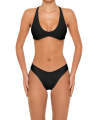 BSWS-T163 Plunge Criss Cross Bikini Top